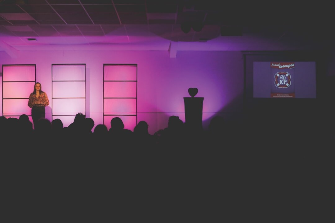 society debate on stage