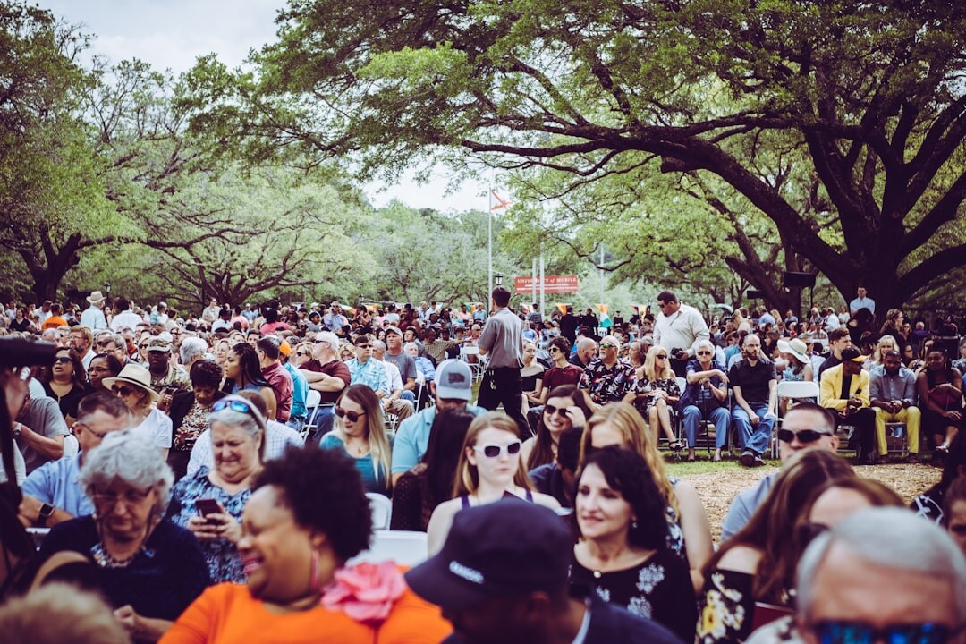 Diverse audience at a cultural event or concert